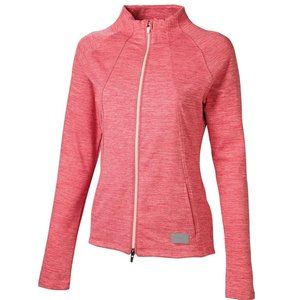Puma Golf Women's Small Warm Up Jacket Rapture Rose Heather Pink